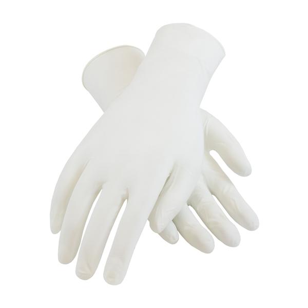 PIP Single Use Class 100 Cleanroom Nitrile Glove with Finger Textured Grip - 9.5", White, Large, 10/bg - 100-332400/L