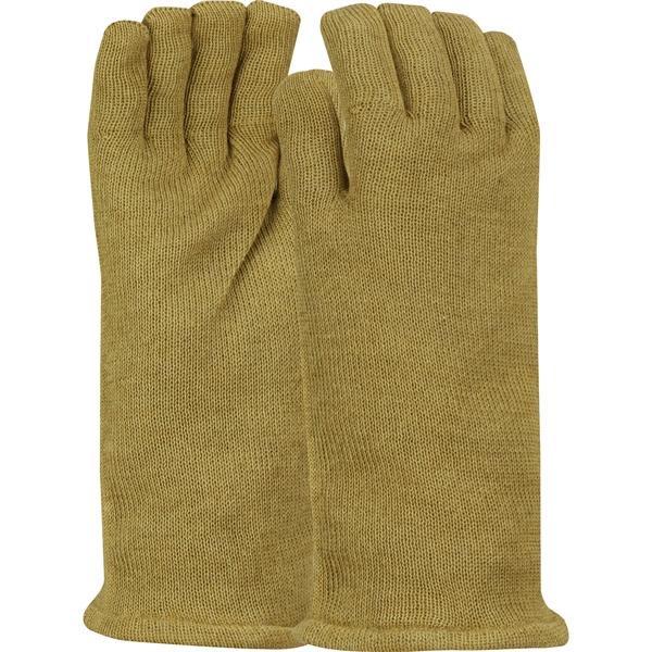 PIP Heat & Cold Resistant Electrostatic Dissipative (ESD) Glove with PBI?Outer Shell and Nylon / Wool Lining - 14", Brown, Large, 1/pr - 50GL