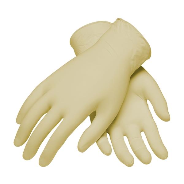 PIP Single Use Class 100 Cleanroom Latex Glove with Fully Textured Grip - 9.5", Natural, Small, 10/bg - 100-322400/S
