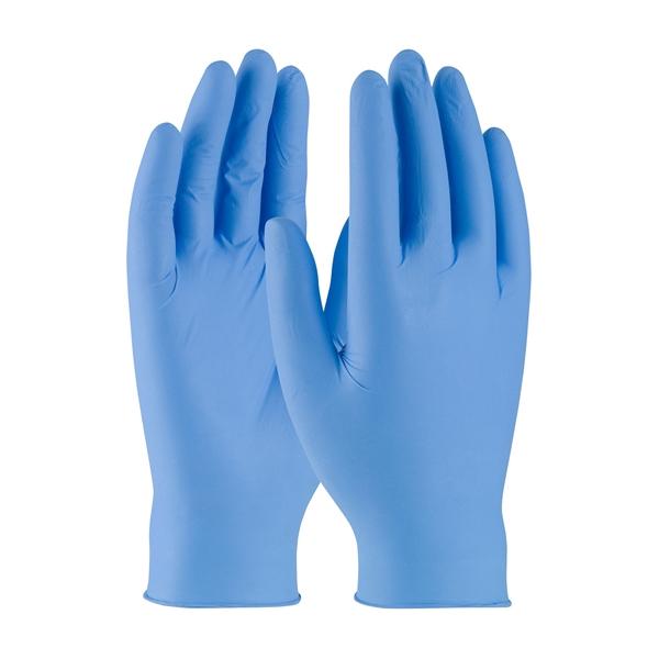 PIP Disposable Nitrile Glove, Powder Free with Textured Grip - 3 mil, Blue, Large, 1000/ea - SQBF09L