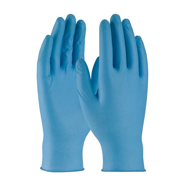 PIP Disposable Nitrile Glove, Powder Free with Textured Grip - 8 Mil, Blue, Small, 500/ea - 8BQF09S