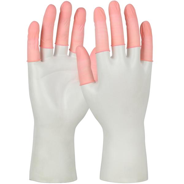 PIP Anti-Static Vacuum Sealed Latex Finger Cots ISO 5 (Class 100), Pink, Large, 14400/ea - 7CL