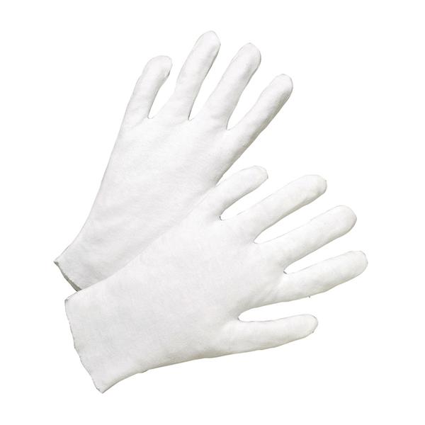PIP Heavy Weight Cotton Lisle Inspection Glove with Unhemmed Cuff, White, Large, 600/ea - 805/L