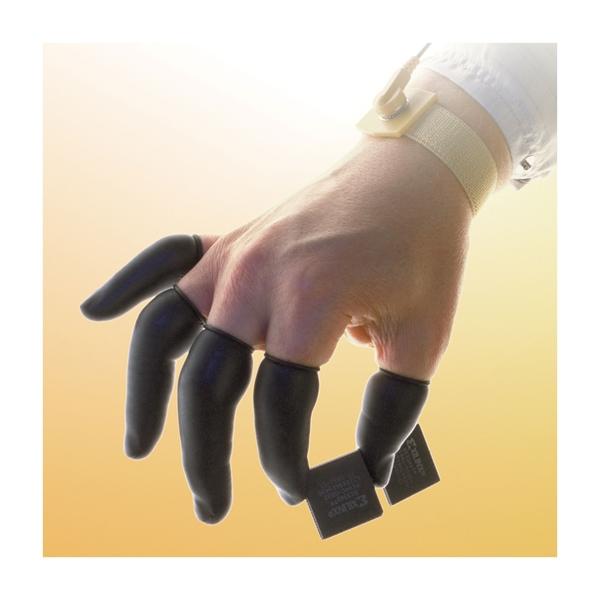 PIP Single Use Class 100 Static Dissipative Latex Finger Cots, Black, X-Large, 14400/ea - 8JXL