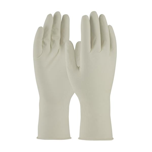 PIP Single Use Class 100 Cleanroom Latex Glove with Fully Textured Grip - 12", White, 200/pr - 910SC6.5