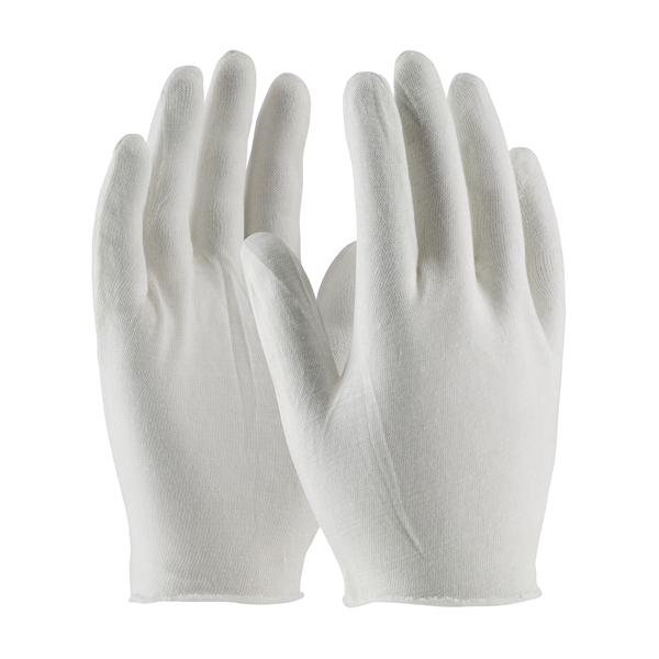 PIP CleanTeam, Economy, Light Weight Cotton Lisle Inspection Glove with Unhemmed Cuff - 9", White, 12 Pairs per Pack, 100 Packs per Case, 1,200 Pairs per Case Total - 97-500I