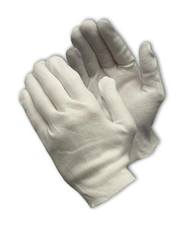 PIP Heavy Weight Cotton Lisle Inspection Glove with Unhemmed Cuff - Ladies', White, 600/pr - 97-541
