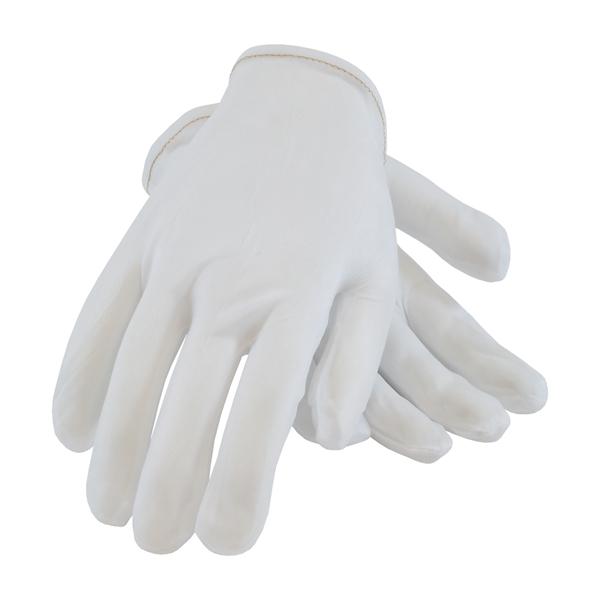 PIP 40 Denier Tricot Inspection Glove with Rolled Hem Cuff - Ladies', White, Large, 1200/pr - 98-741/L