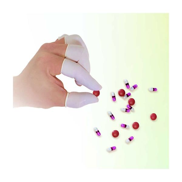 PIP Single Use Class 100 Static Dissipative Nitrile Finger Cots, White, Medium, 14400/ea - 9JM