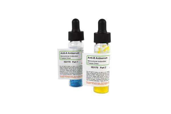 Blood Typing Anti-Sera: Anti-A Anti B  Freeze Dried -IS3170