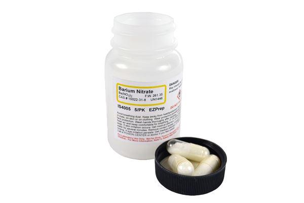 Barium Nitrate EZ Prep 5 Pack Makes 5 X 50ml O.1m Solution -IS4005