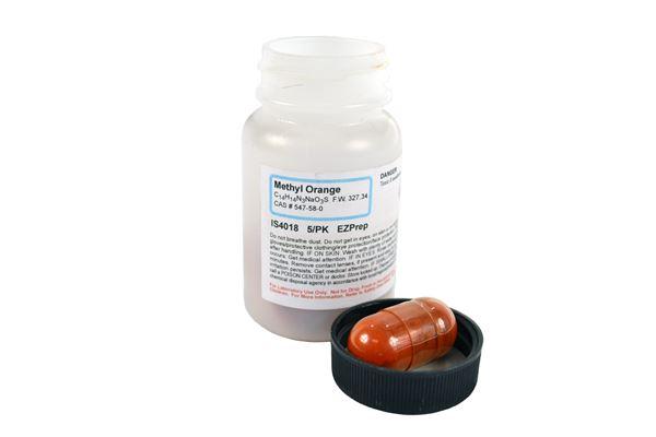Methyl Orange EZ Prep 5 Pack Makes 5 X 1l 0.1% Solution -IS4018