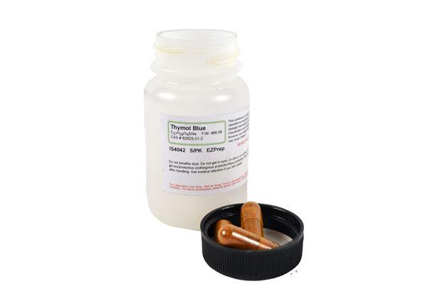 Thymol Blue EZ Prep 5 Pack Makes 5 X 1l 0.04% Solution -IS4042