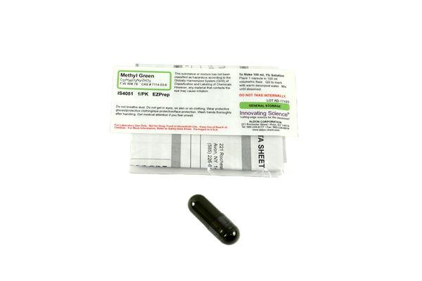 Methyl Green EZ Prep Capsule Makes 1% Solution 100ml -IS4051