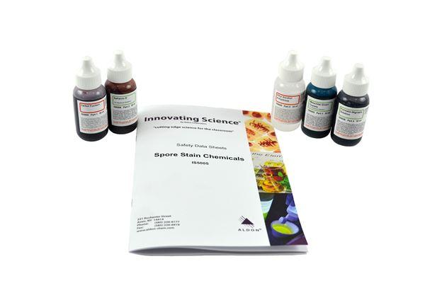 Spore Stain Chemicals Kit Innovatng Science -IS5005