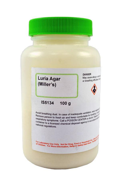 Luria Agar (Miller's), 100g 40 G/L -IS5134