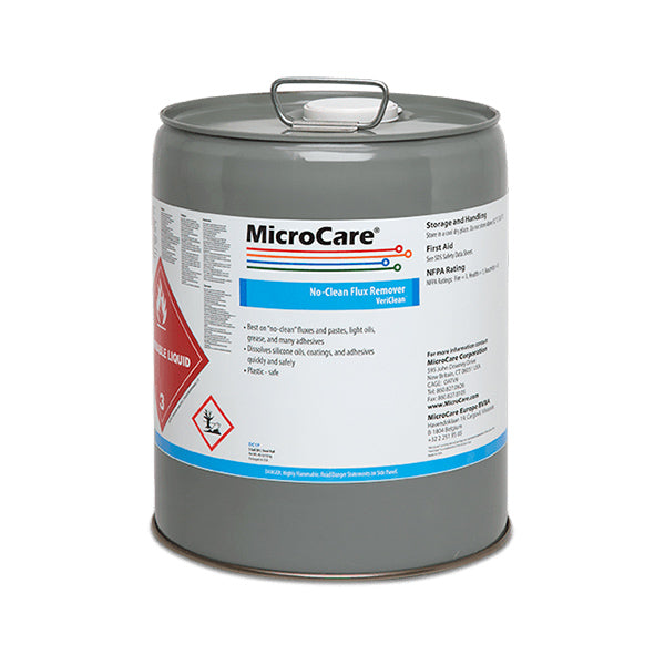 MicroCare No-Clean Flux Remover- VeriClean, 5-Gallon / 19 Liter Pail - MCC-DC1P