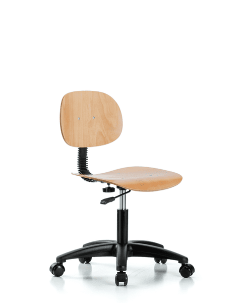 Wood Chair - Desk Height with Casters - WDHCH-RG-RC