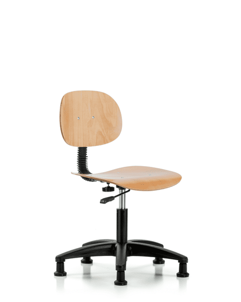 Wood Chair - Desk Height with Stationary Glides - WDHCH-RG-RG