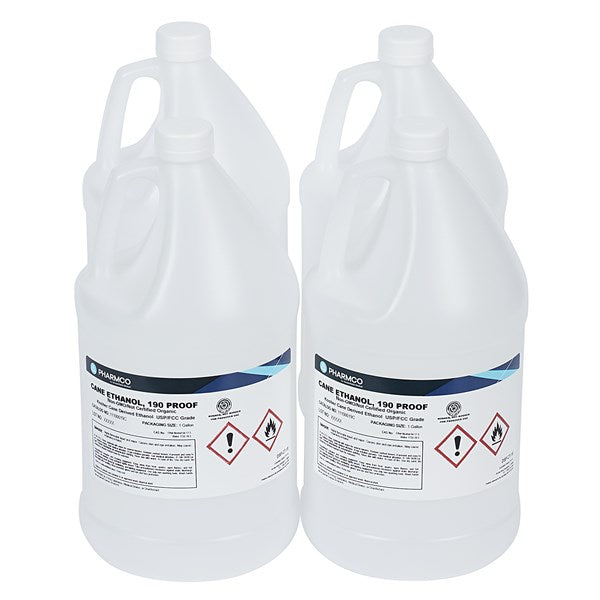 Ethanol 190 Prf, Cane, 4x1 Gl - 11100019CCSGL