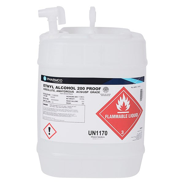 Ethanol 200 Prf, 5 Gl SS - 111000200SS05