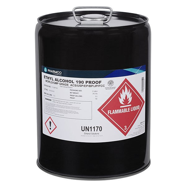 Ethanol 190 Prf, WG, 5 Mtl Pl - 111GMP190PL05M