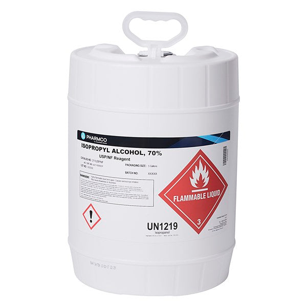 IPA 70%, USP/NF, 5 Gl Ply Pail - 211USP/NFPL05