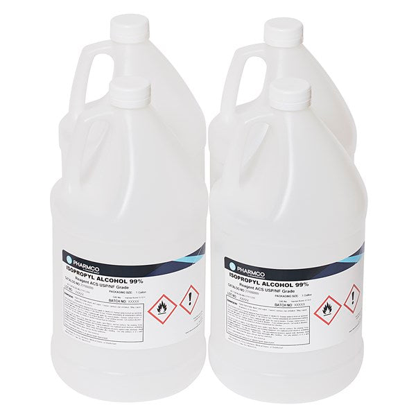 IPA 99%, ACS-USP-NF grade, 4x1 Gl - 231000099CSGL