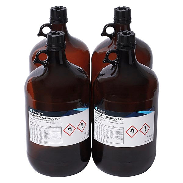 IPA 99%, ACS-USP-NF grade, HPLC, 4x4 Liter - 231HPLC99CS4L