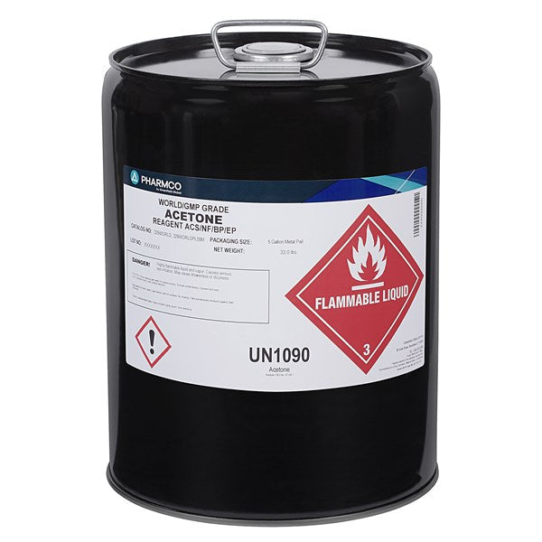 Acetone, World/GMP, 5 Gl Mt Pl - 329WORLDPL05M