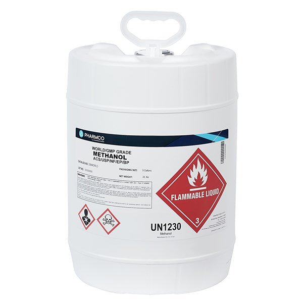 Methanol, WG, 5 Gl Poly Pail - 339WORLDPL05