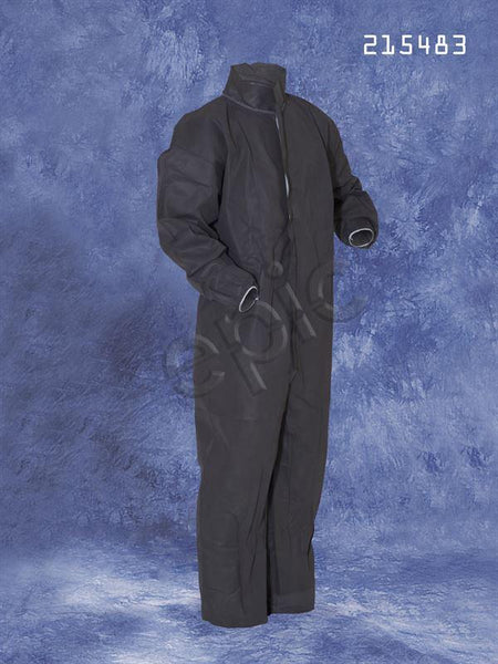 Tians Coveralls, Gray Polypro, Collar, EW, EB, 3xl, 25/Cs - 215483-3XL